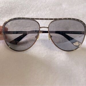 Juicy couture Sunglasses Y2K 2000s Studded Chrome Aviator Sunnies 557/S